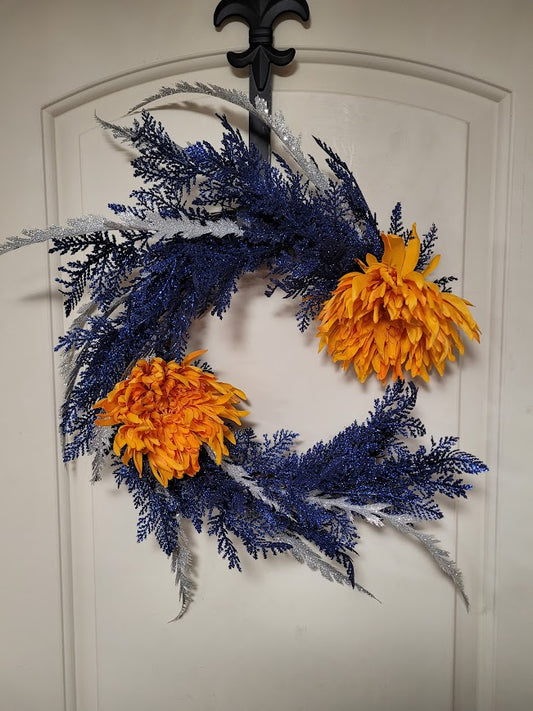 Midnight Fire Wreath