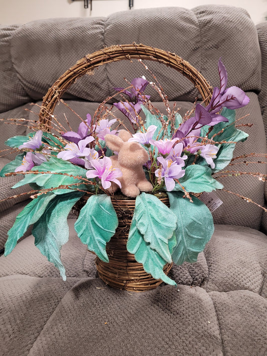 Hop Into Easter Basket Wreath