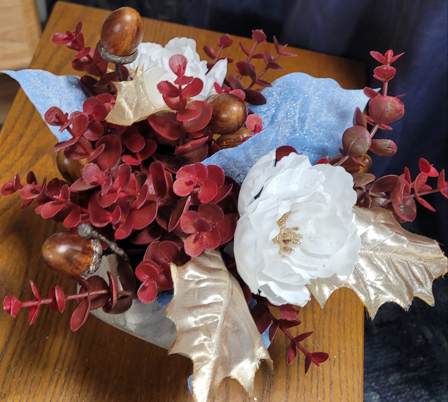 Burgundy and Blue Bounty
