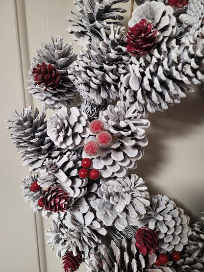 Winter Pinecone Wreath