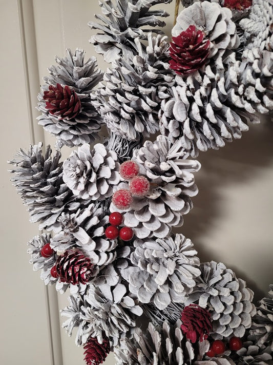 Winter Pinecone Wreath