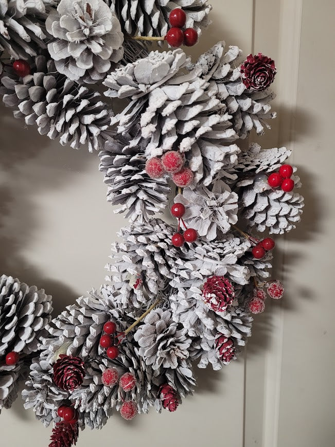Winter Pinecone Wreath